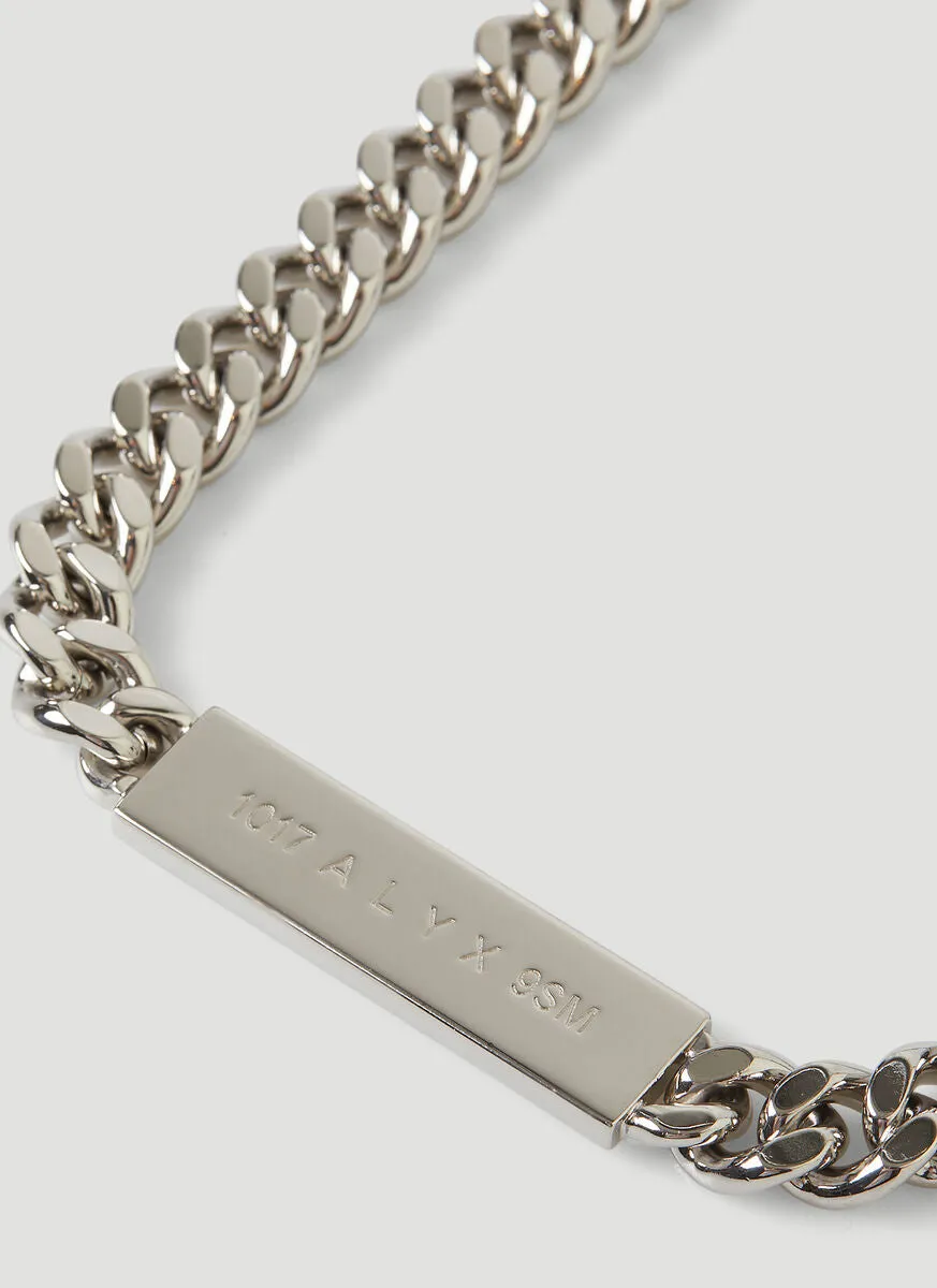 1017 ALYX 9SM Logo Plaque Chain Necklace