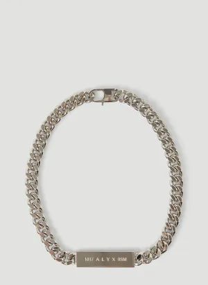 1017 ALYX 9SM Logo Plaque Chain Necklace