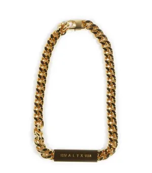 1017 ALYX 9SM Logo Plaque Chain Necklace