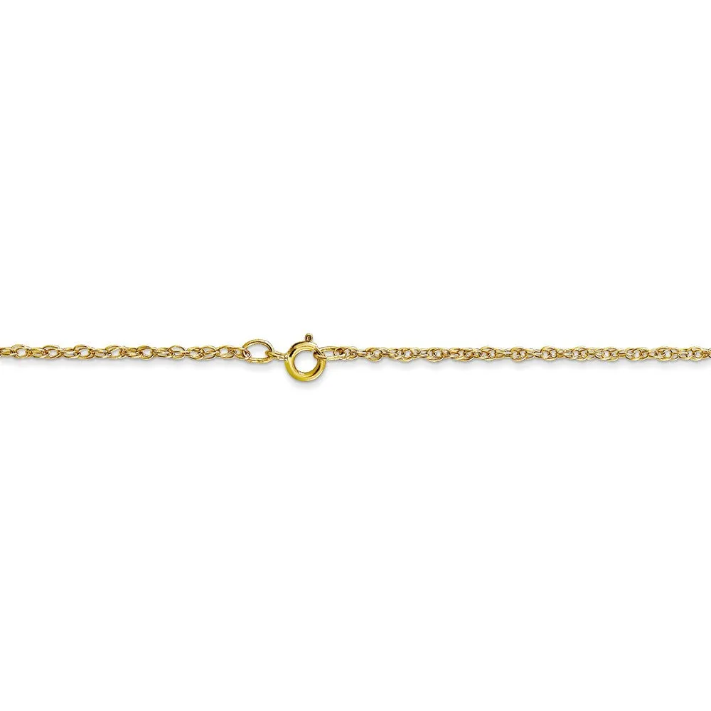 10k 1.15mm Carded Cable Rope Chain | 10K9RY