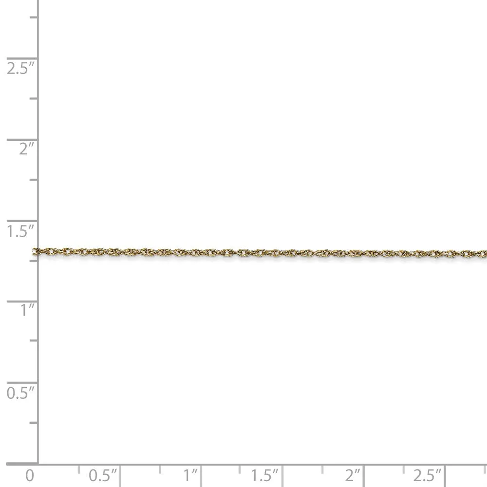 10k .95 mm Carded Cable Rope Chain | 10K8RY