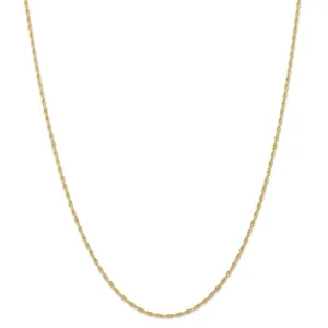 14K 1.55mm Carded Cable Rope Chain | 11RY