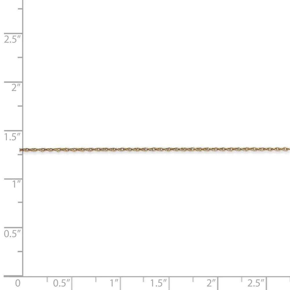14k .5 mm Cable Rope Chain (CARDED) | 5RY