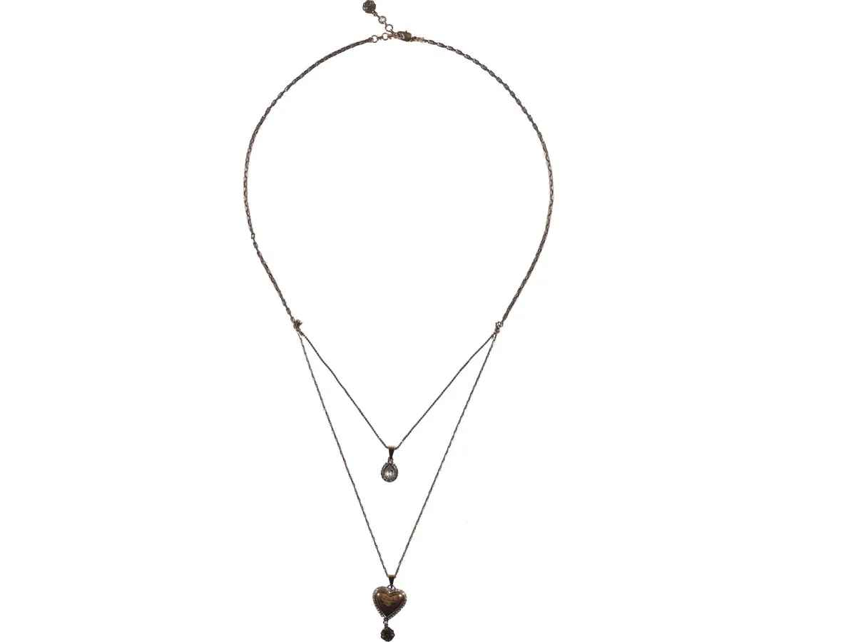 Alexander McQueen Heart Embellished Necklace