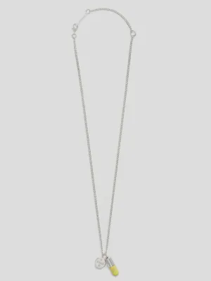 Ambush Pill Charm 2 Logo Detailed Necklace