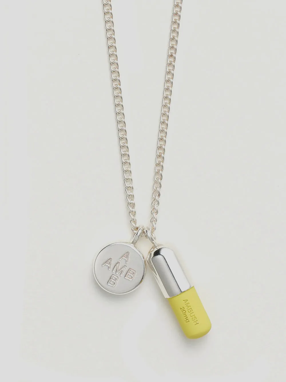 Ambush Pill Charm 2 Logo Detailed Necklace