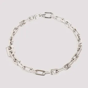 Balenciaga B Chain Thin Necklace