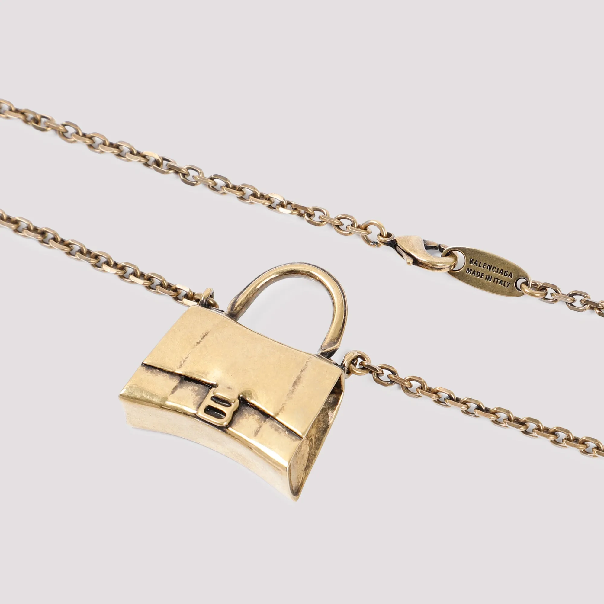 Balenciaga Hourglass Bag Pendant Necklace