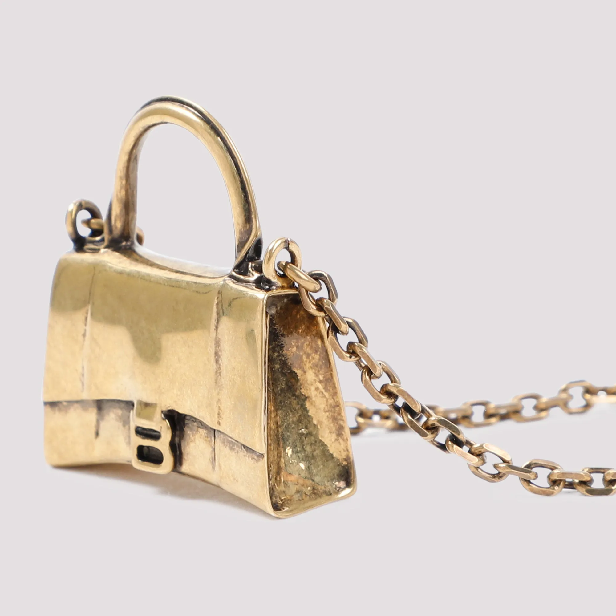 Balenciaga Hourglass Bag Pendant Necklace