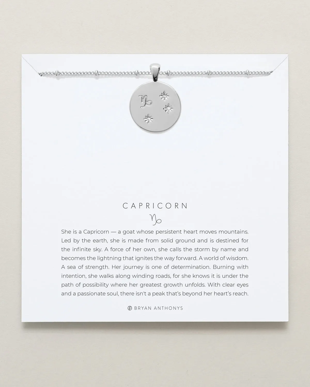 Capricorn — Zodiac Necklace