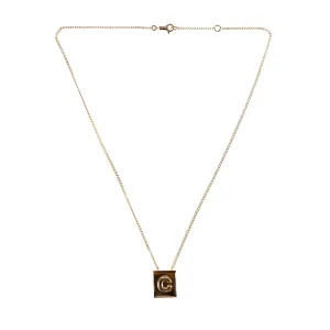 Celine Alphabet C Necklace