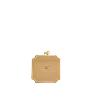 Celine Logo Plaque Plate Pendant