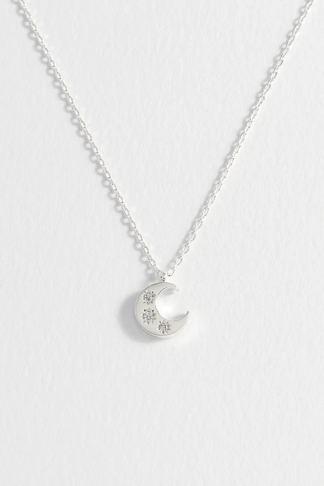 CZ Moon Pendant