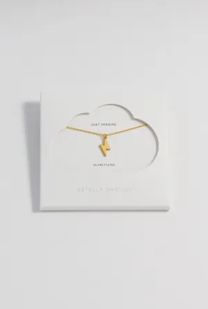 CZ Power Bolt Necklace
