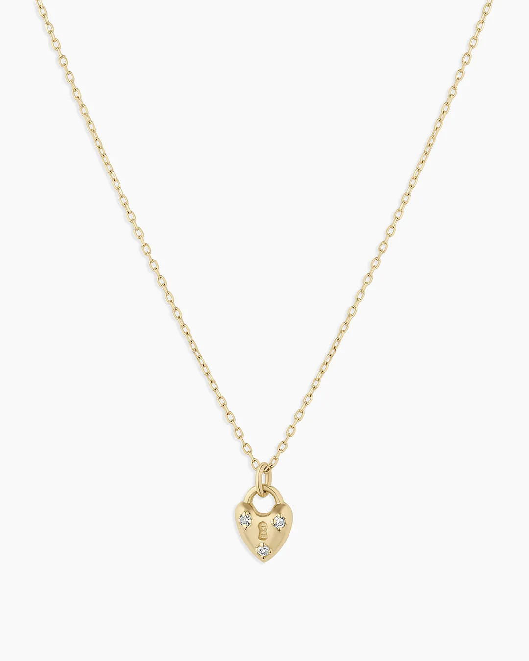 Diamond Bond Lock Necklace