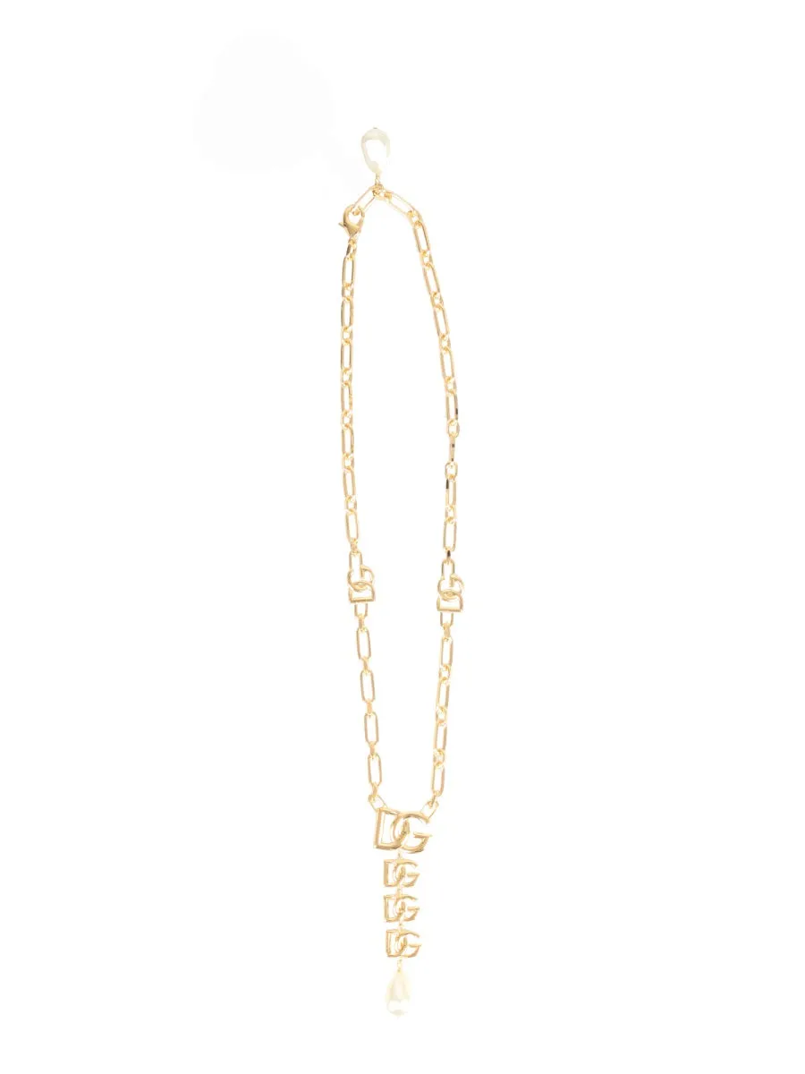 Dolce & Gabbana DG Logo Pendant Necklace