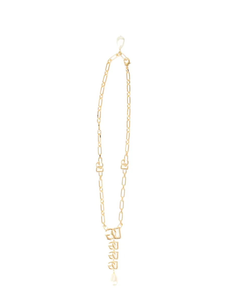 Dolce & Gabbana DG Logo Pendant Necklace