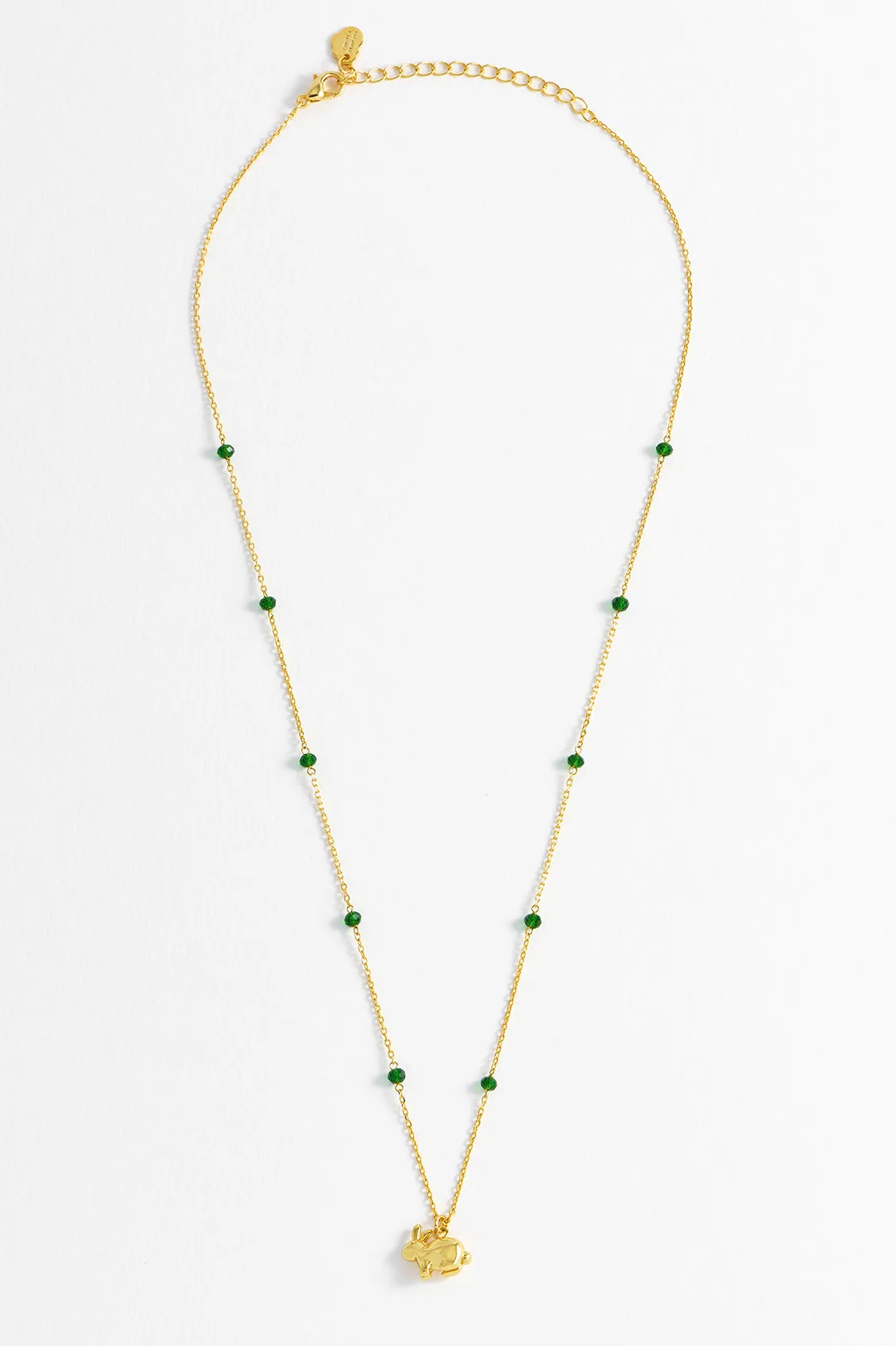 Green Rabbit Necklace