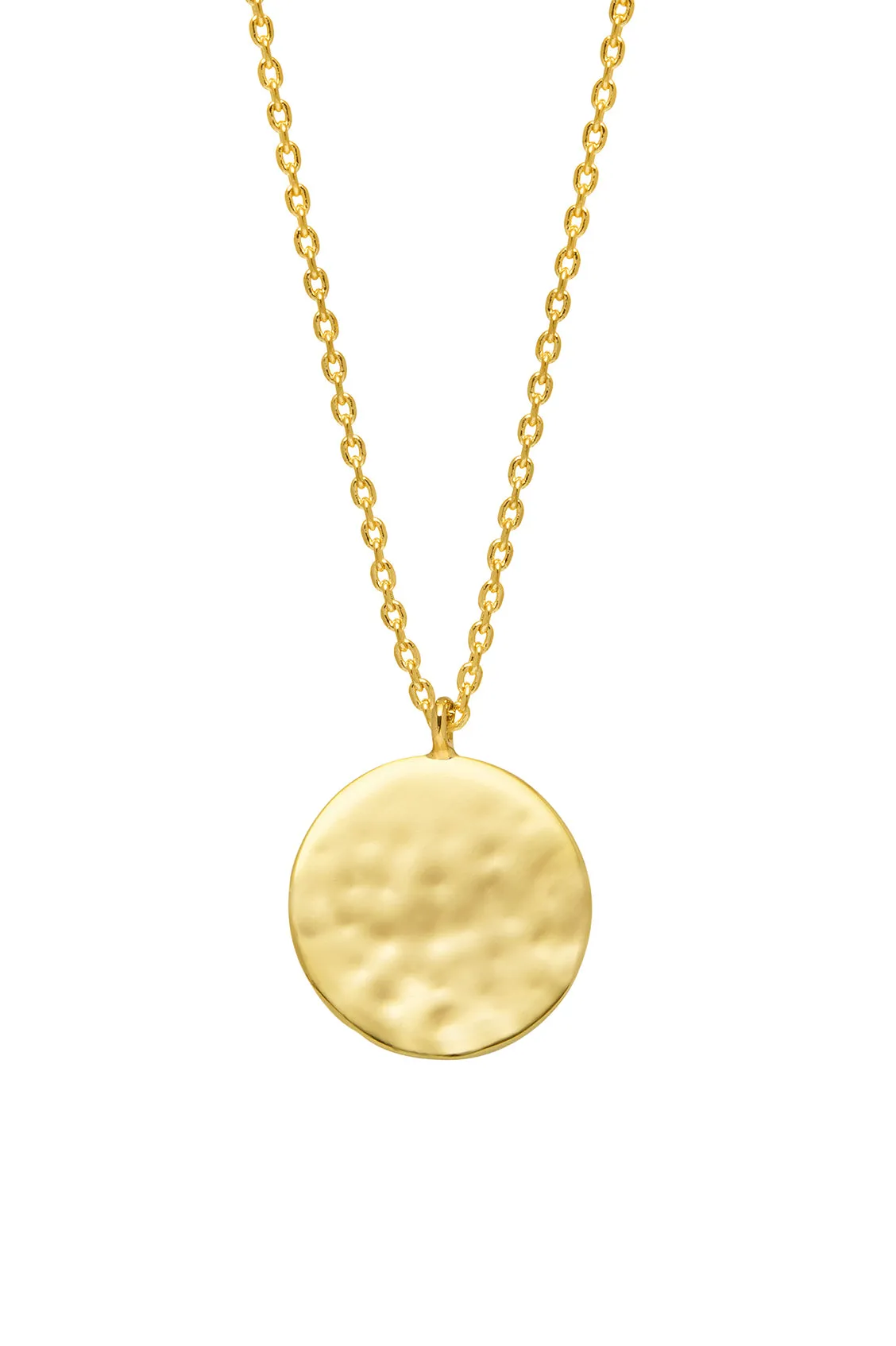 Hammered Disc Pendant