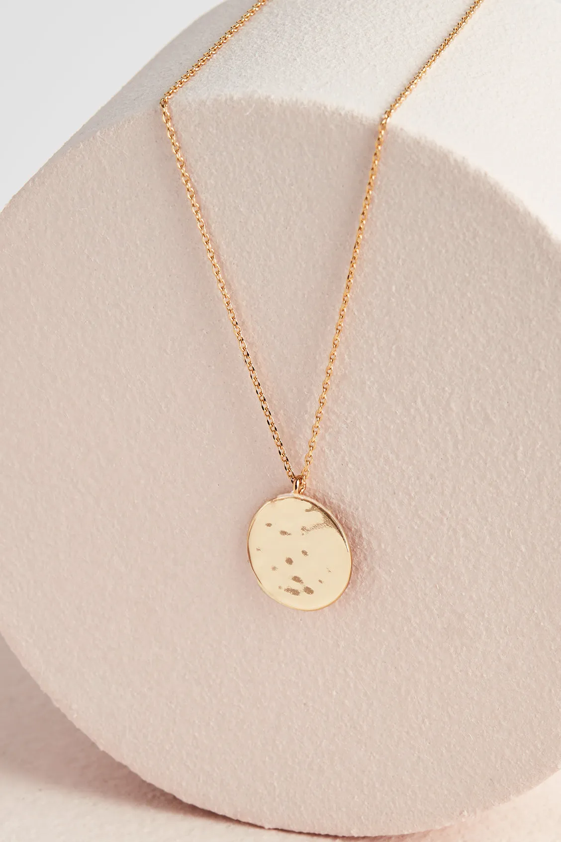 Hammered Disc Pendant