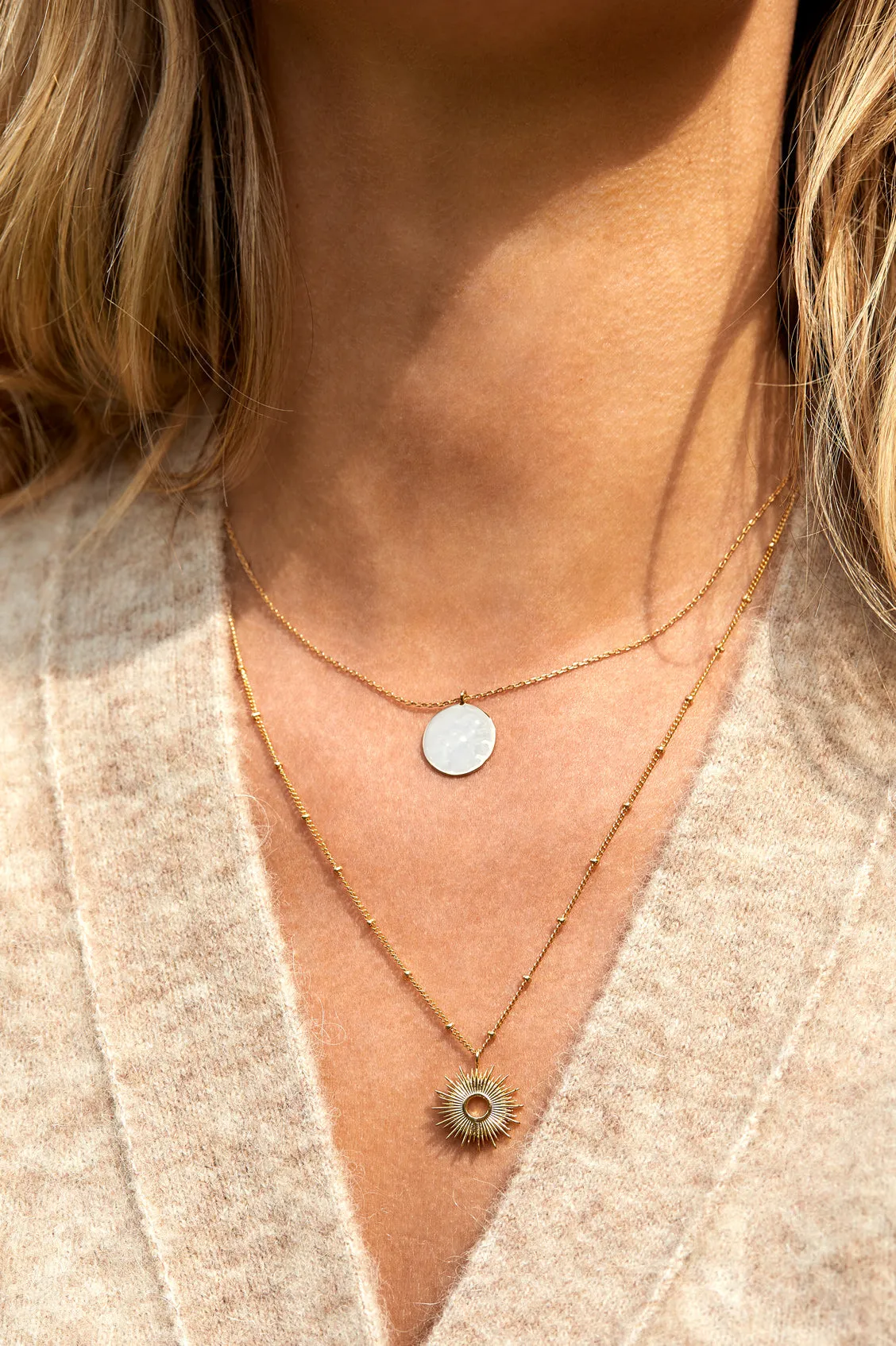 Hammered Disc Pendant