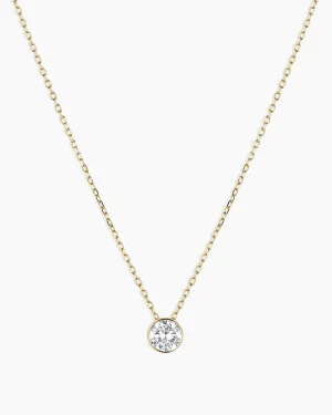 Lab Grown Diamond Halo Necklace