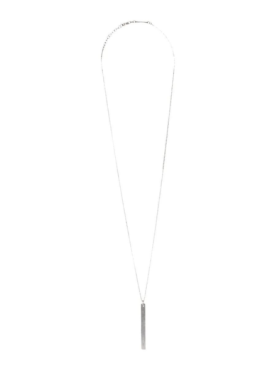 Maison Margiela Logo Engraved Pendant Necklace