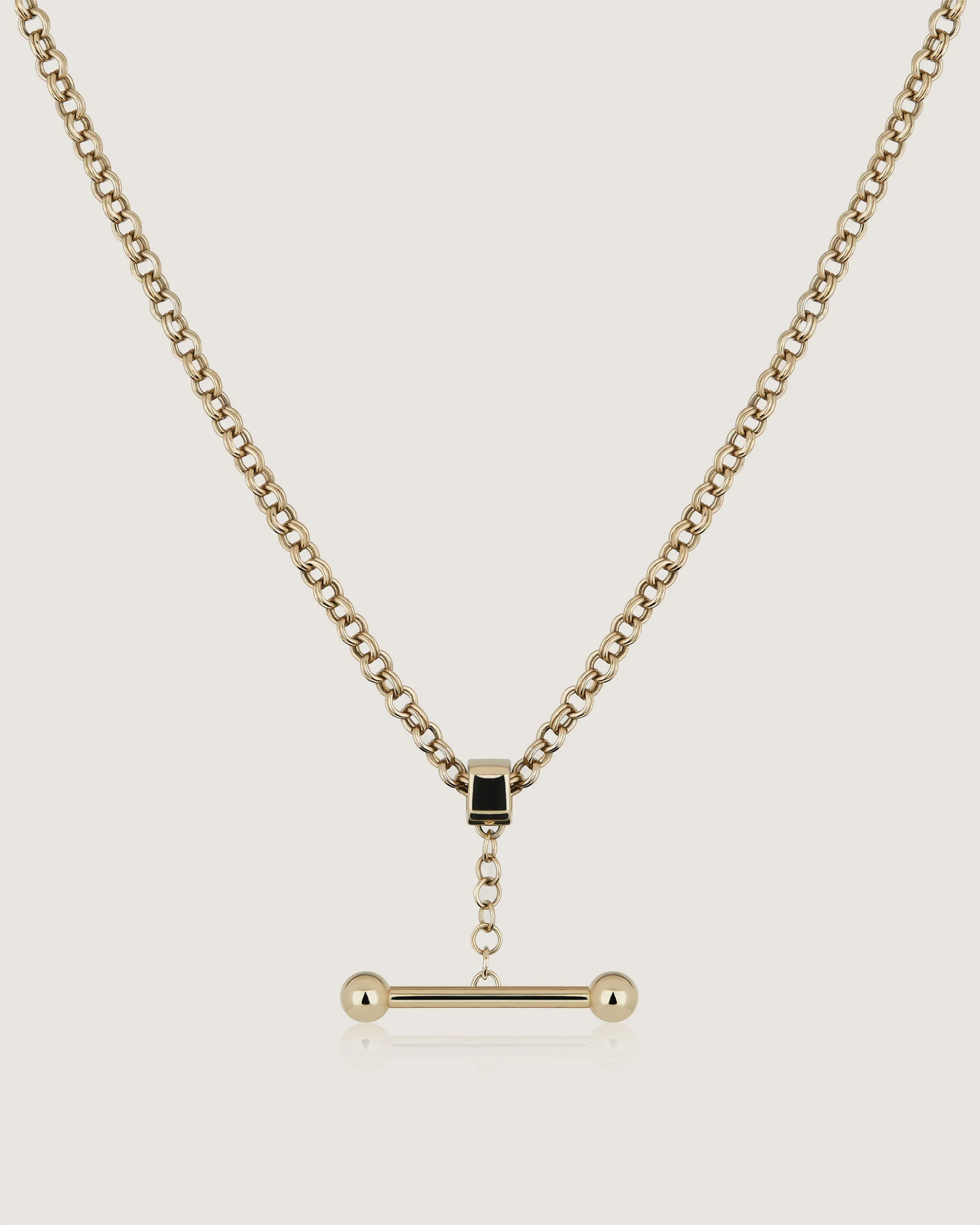 Mosaic Pendant Necklace - 22 Carat Gold Gilded