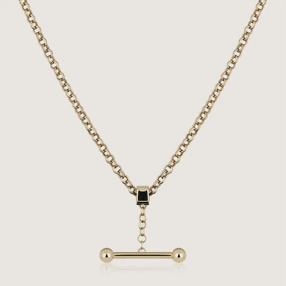 Mosaic Pendant Necklace - 22 Carat Gold Gilded