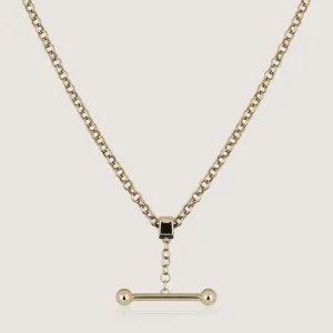 Mosaic Pendant Necklace - 22 Carat Gold Gilded