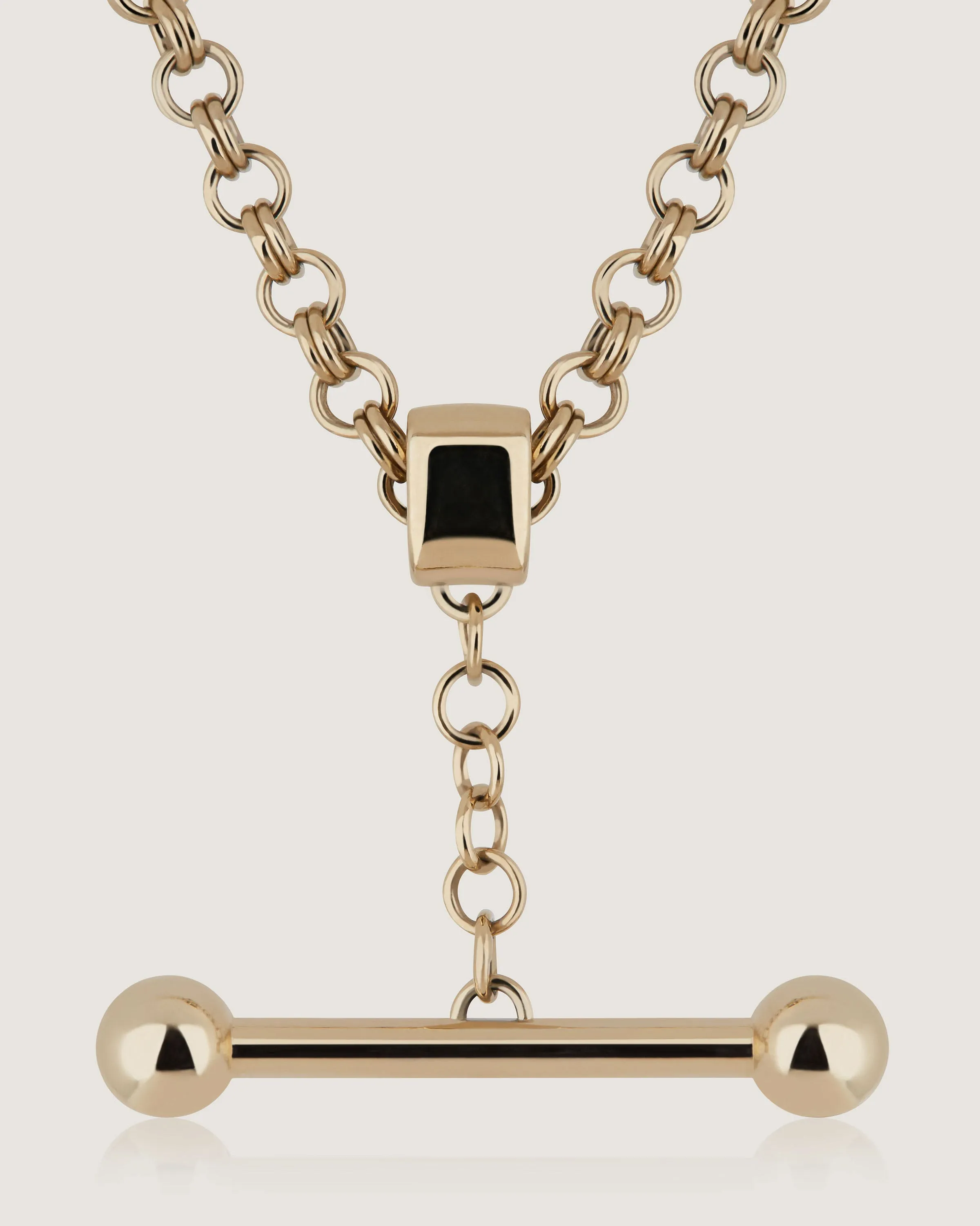 Mosaic Pendant Necklace - 22 Carat Gold Gilded