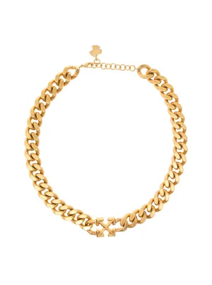 Off-White Arrow Chained Necklace