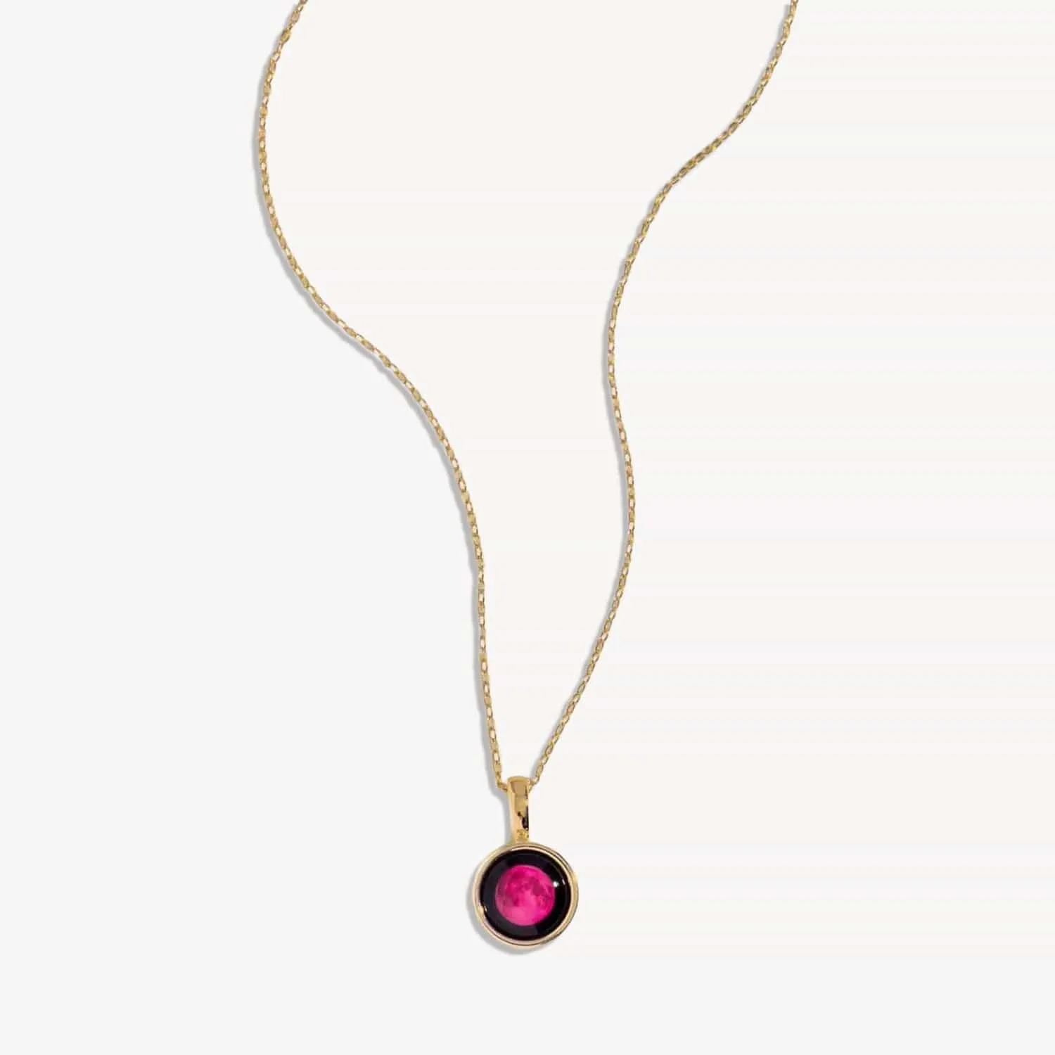 Pink Moon Sky Light in Gold