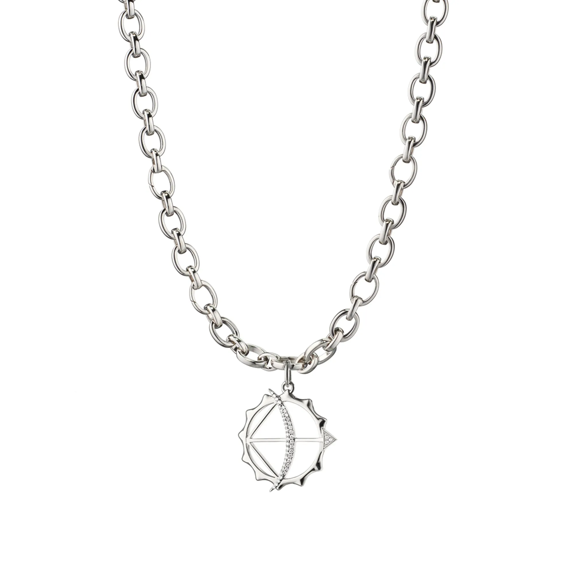 "Strength" Audrey Sterling Silver Necklace