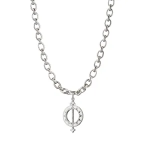 "Time is Precious" Audrey Sterling Silver Necklace