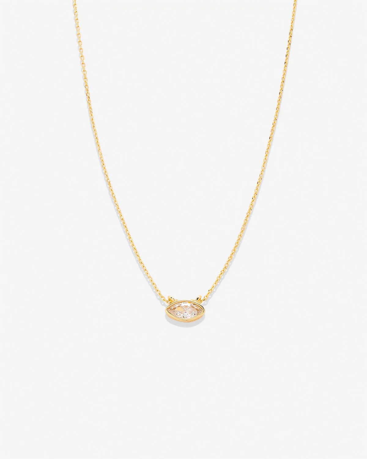 Radiance Marquise Solitaire Necklace