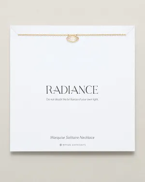 Radiance Marquise Solitaire Necklace
