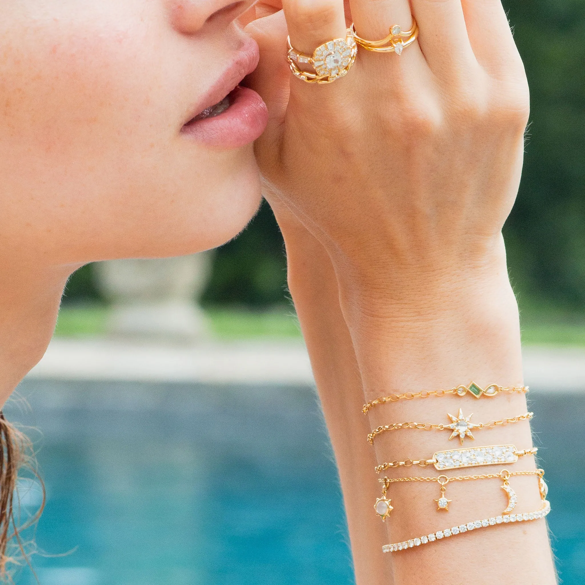 Rosecut Diamond "Carpe Diem" Petite Poesy Bracelet
