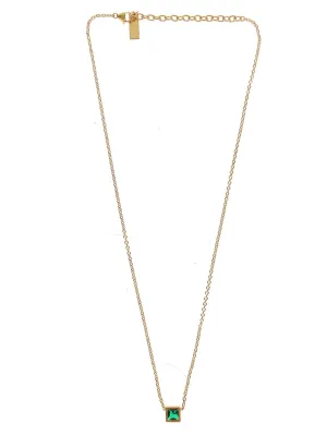 Saint Laurent Embellished Pendant Necklace