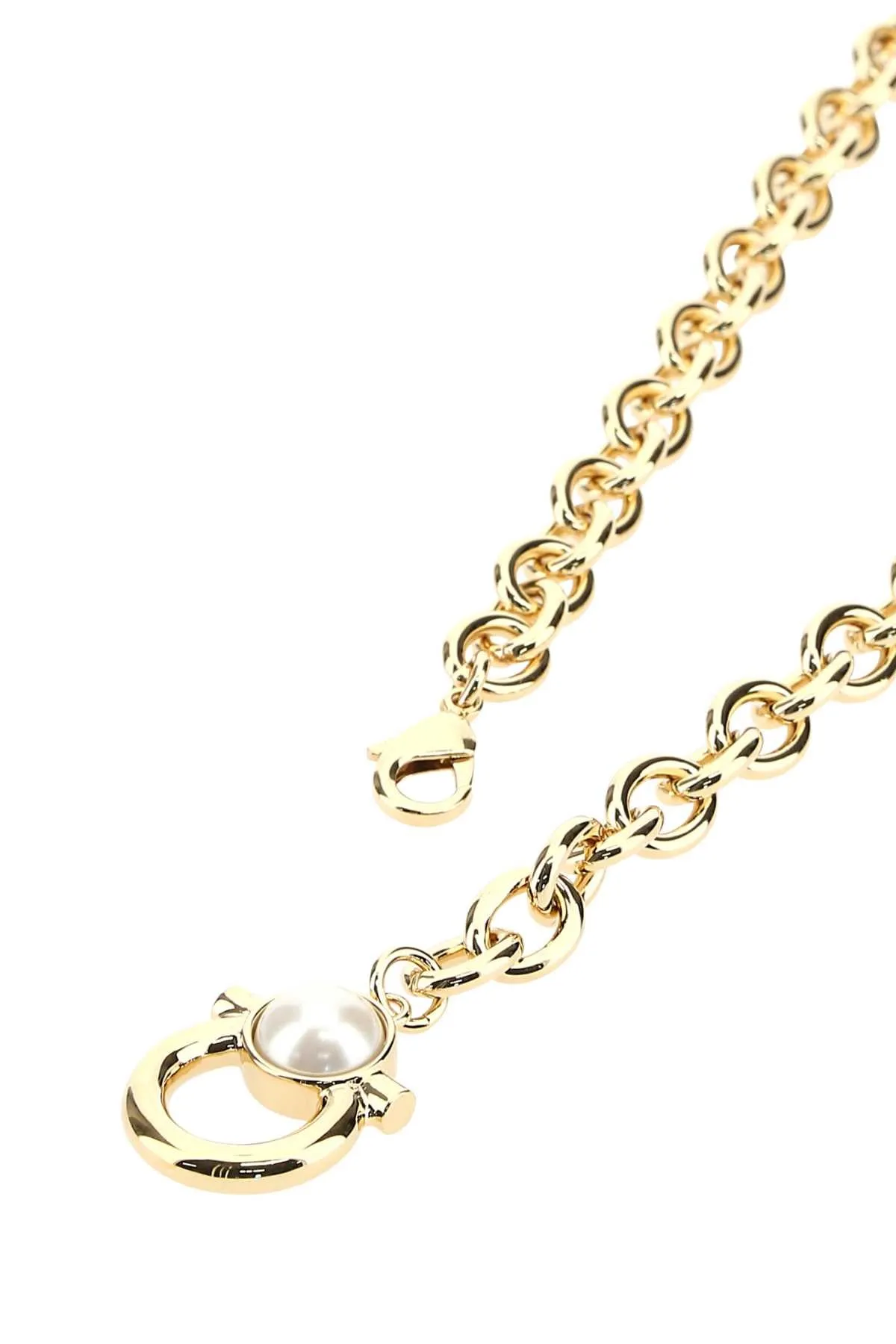 Salvatore Ferragamo Gancini Chain Necklace