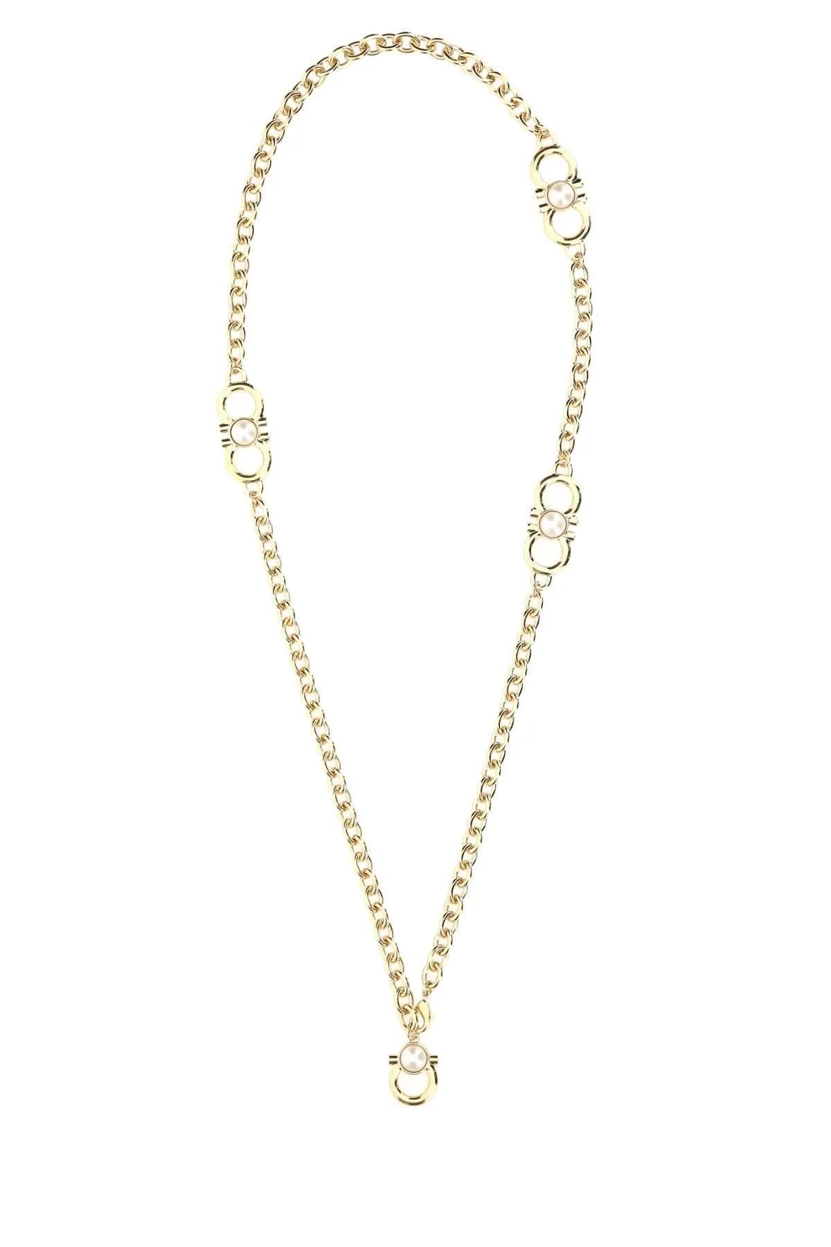 Salvatore Ferragamo Gancini Chain Necklace