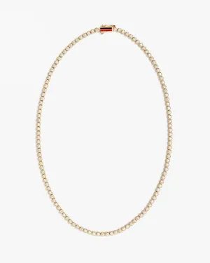 Sapphire Bezel Necklace