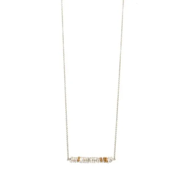 Splendid Iris Disc Necklace N6103
