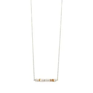 Splendid Iris Disc Necklace N6103