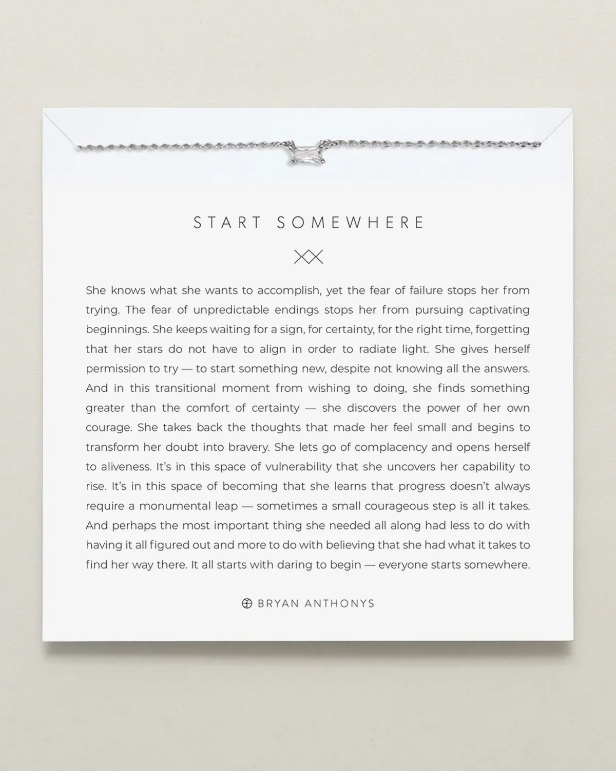Start Somewhere Necklace