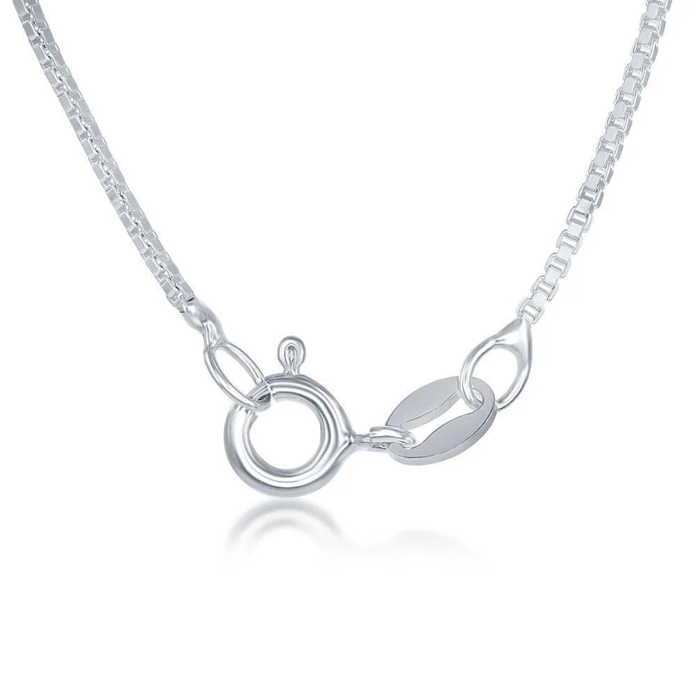 Sterling Silver 1.0mm Box Chain, 18"