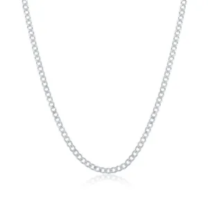 Sterling Silver 2mm Cuban Chain, 16"