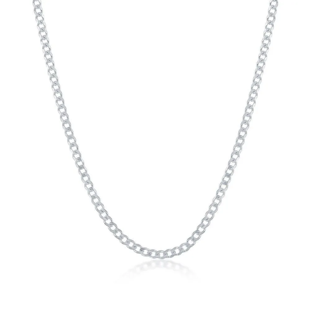 Sterling Silver 2mm Cuban Chain, 16"