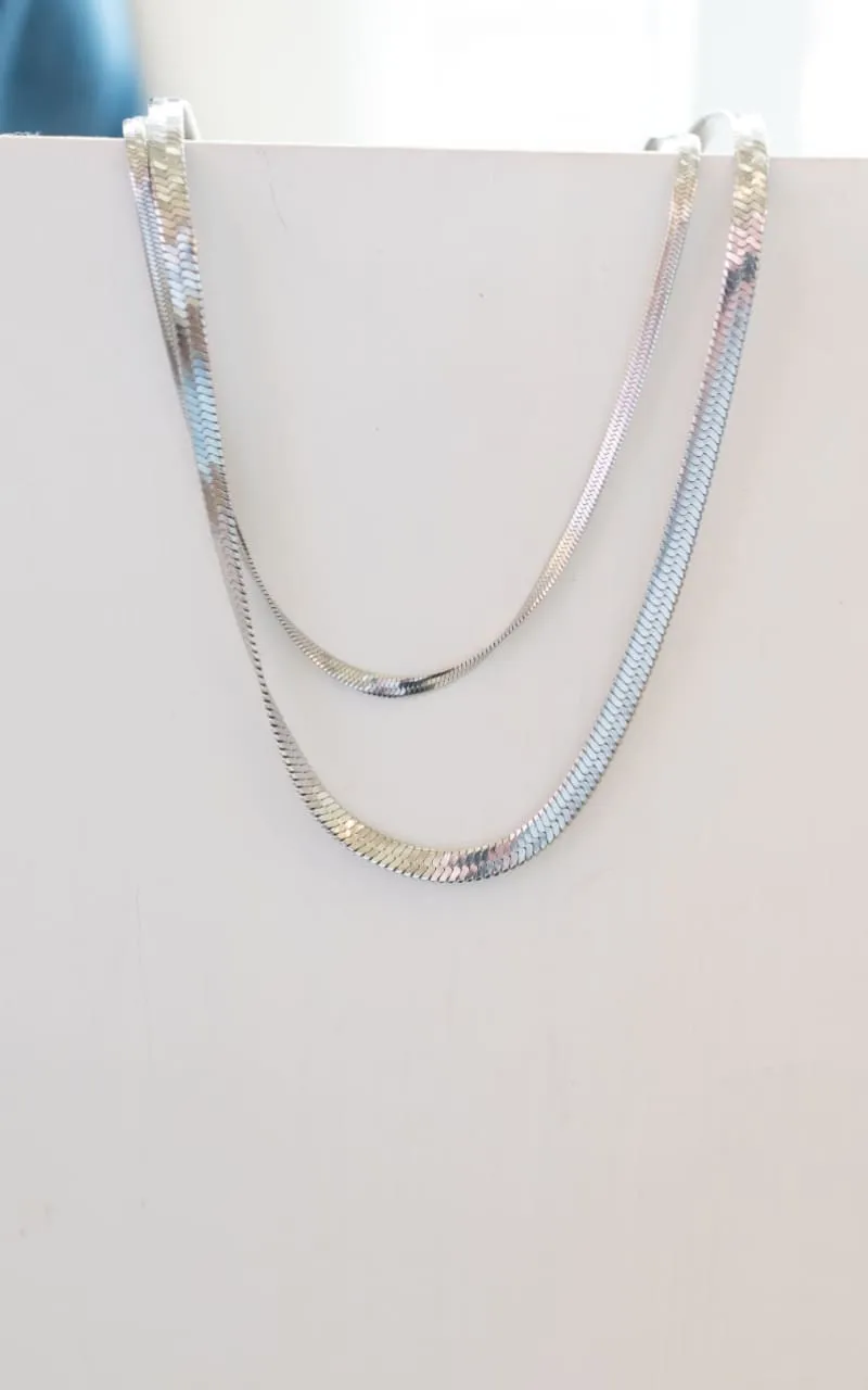 Twisted Baubles- 2in 1 Herringbone Necklace