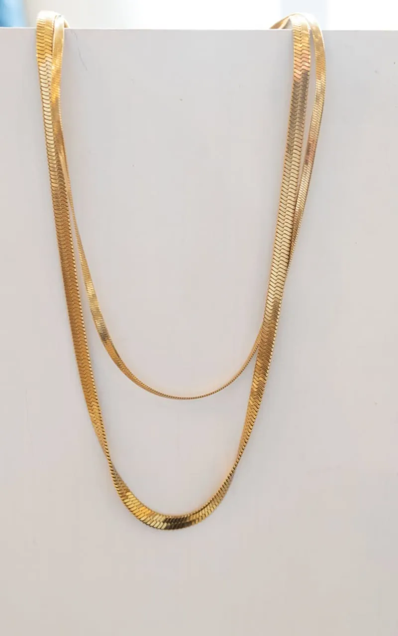 Twisted Baubles- 2in 1 Herringbone Necklace